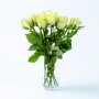 Brievenbus Rozen wit vaas